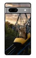 Rollercoaster Dog Google Pixel 7A Glass Case