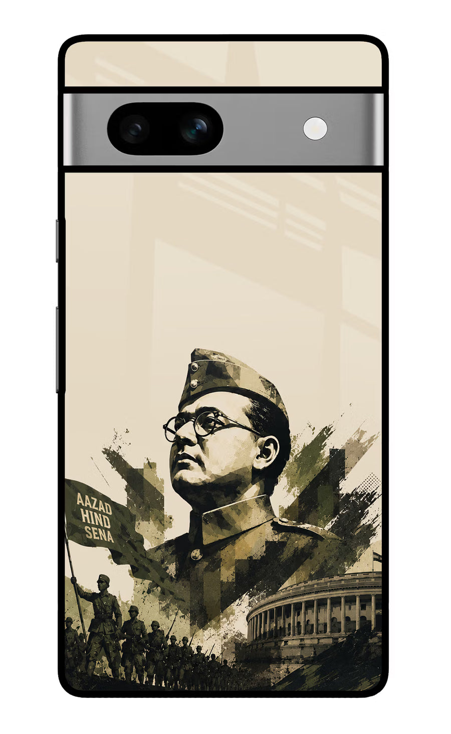Netaji Rising Google Pixel 7A Back Cover, Glass case