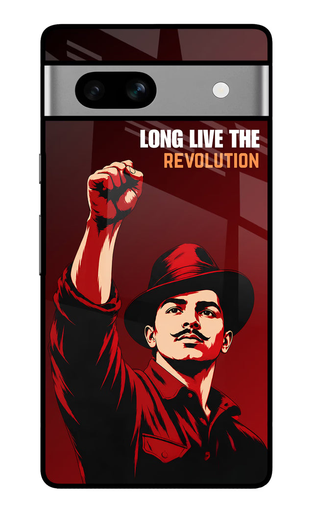 Bhagat Singh Revolution Google Pixel 7A Glass Case
