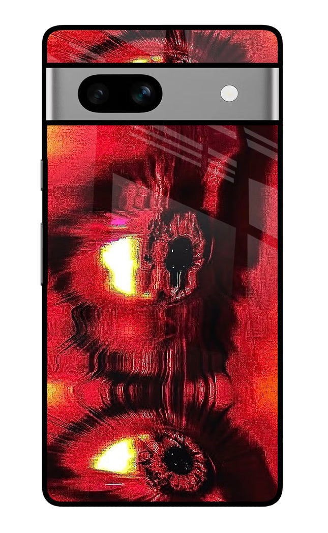 Fire Eye Google Pixel 7A Glass Case