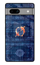 Koi Blue Google Pixel 7A Glass Case