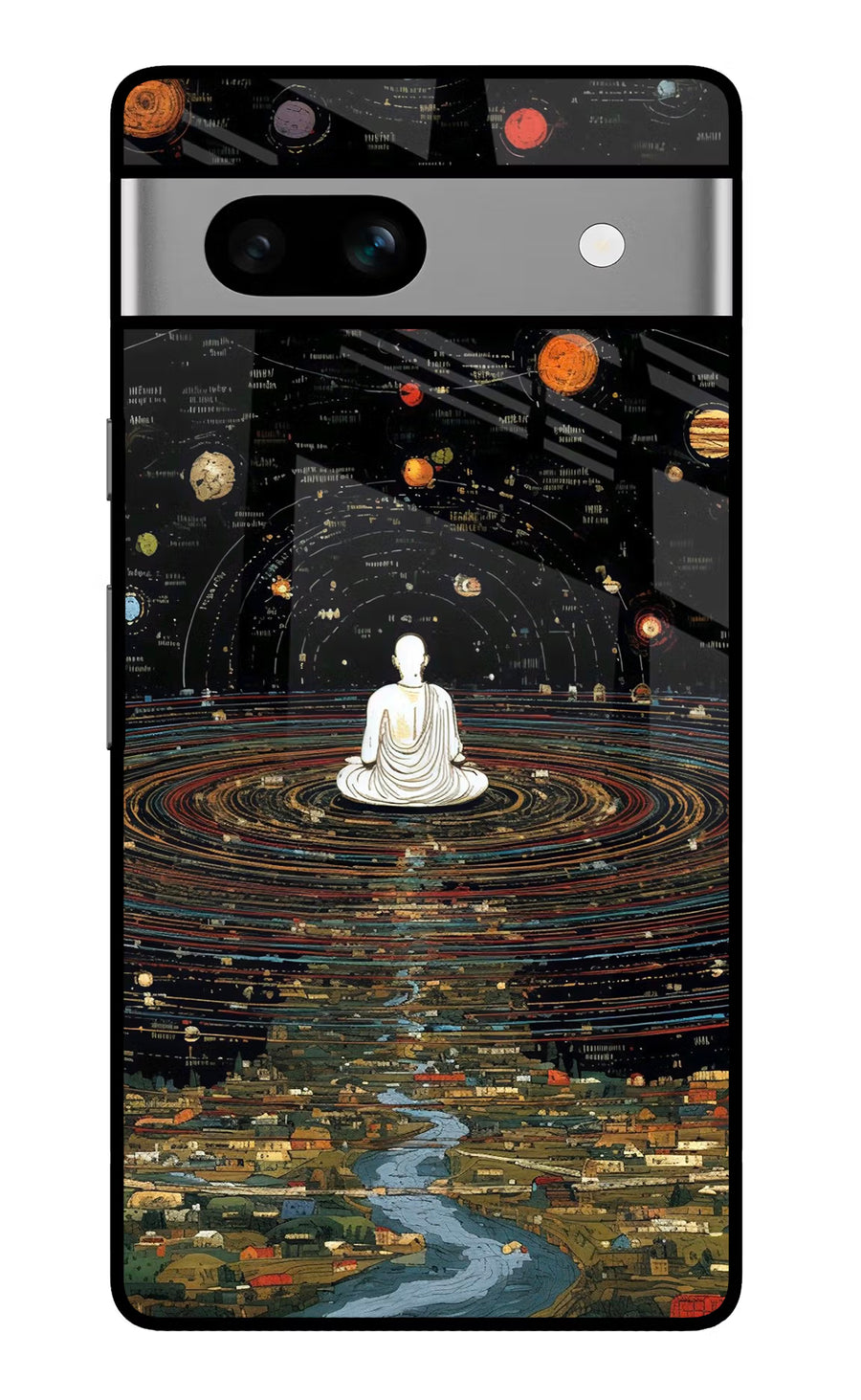 Space Monk Google Pixel 7A Back Cover, Glass case