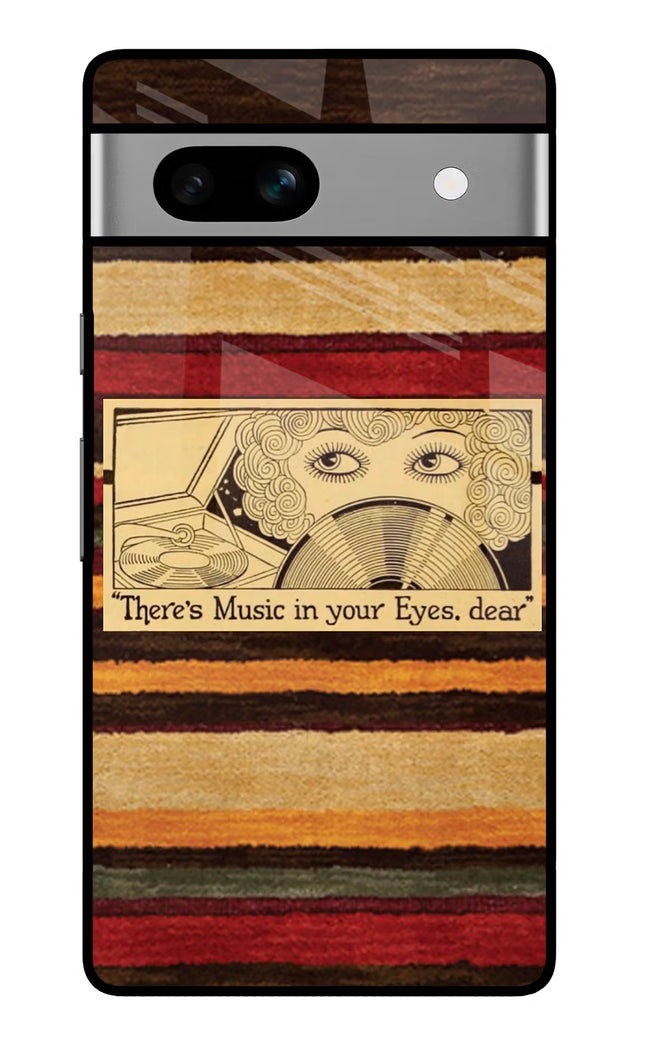 Vinyl Stripes Google Pixel 7A Glass Case