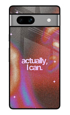 Pink Aura Google Pixel 7A Glass Case