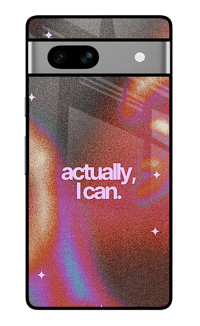 Pink Aura Google Pixel 7A Glass Case