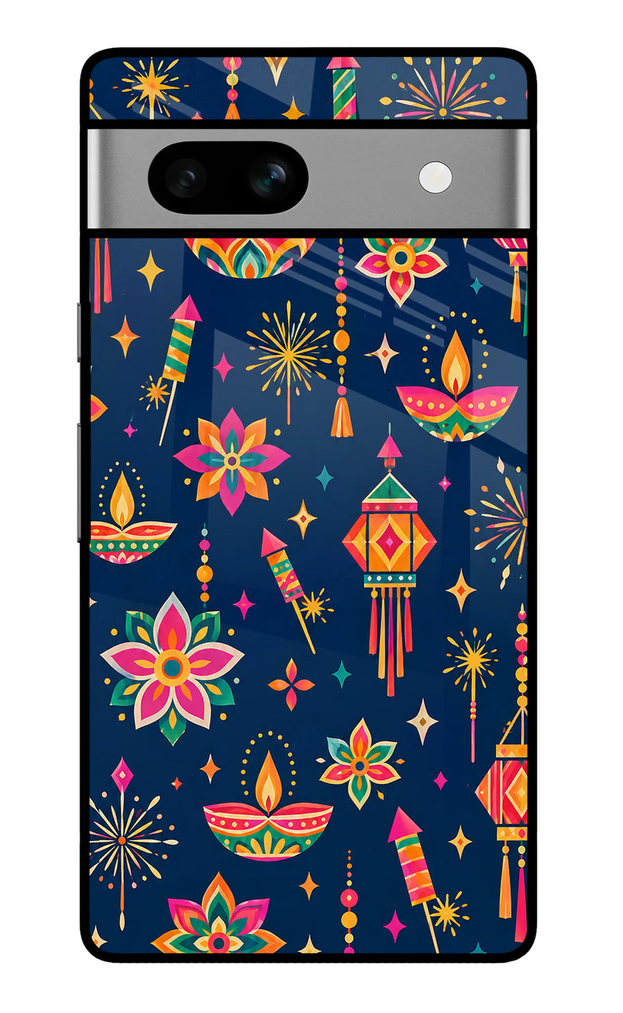 Festive Pop Google Pixel 7A Back Cover, Glass case