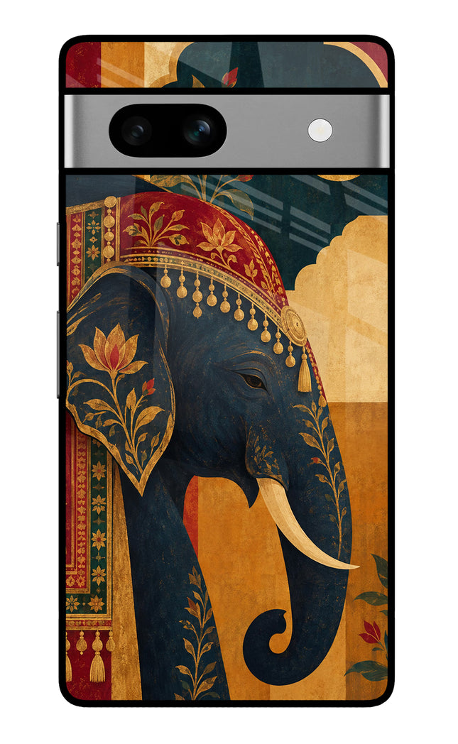 Royal Elephant Google Pixel 7A Glass Case