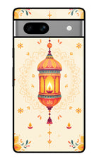 Golden Lantern Google Pixel 7A Glass Case Back Cover by Casekaro