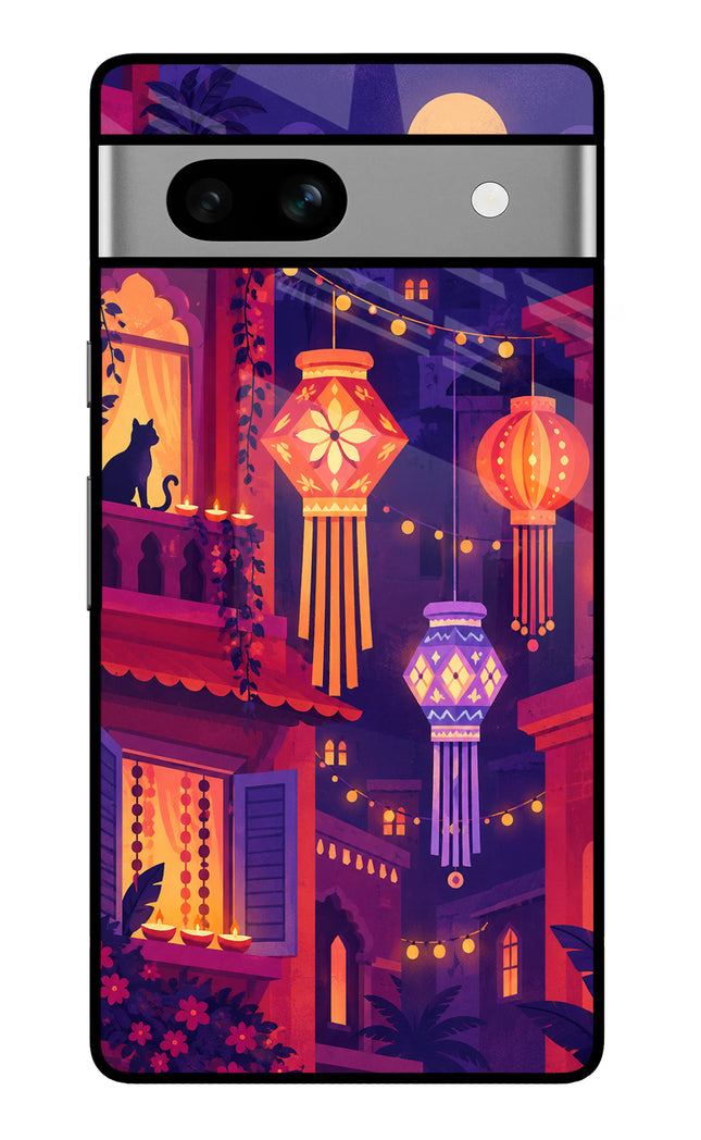 Lantern Lane Google Pixel 7A Glass Case