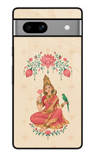 Goddess Lakshmi Google Pixel 7A Glass Case