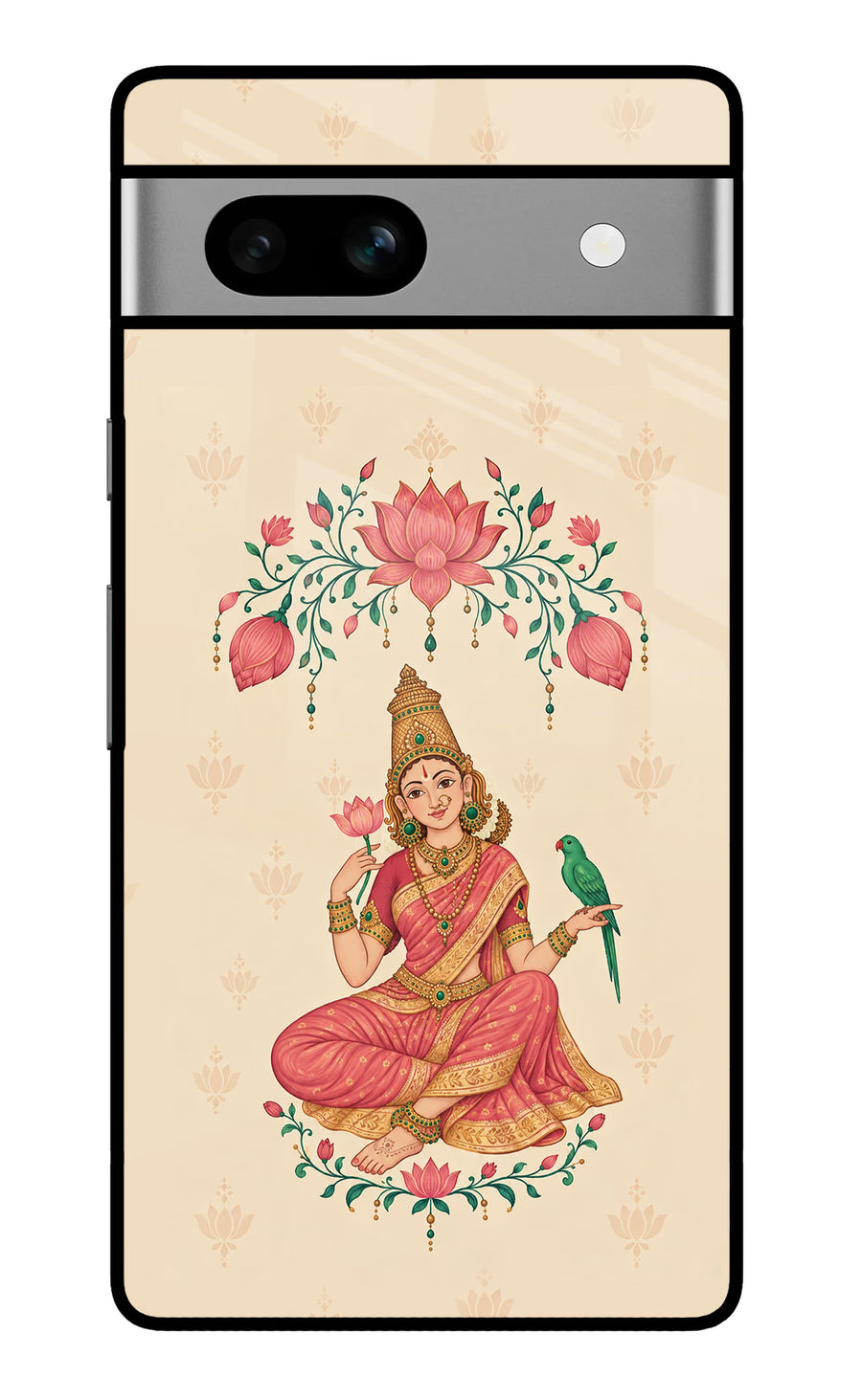 Goddess Lakshmi Google Pixel 7A Back Cover, Glass case