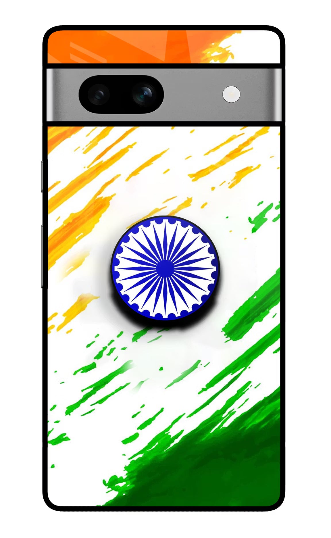 Indian Flag Ashoka Chakra Google Pixel 7A Pop Case by Casekaro