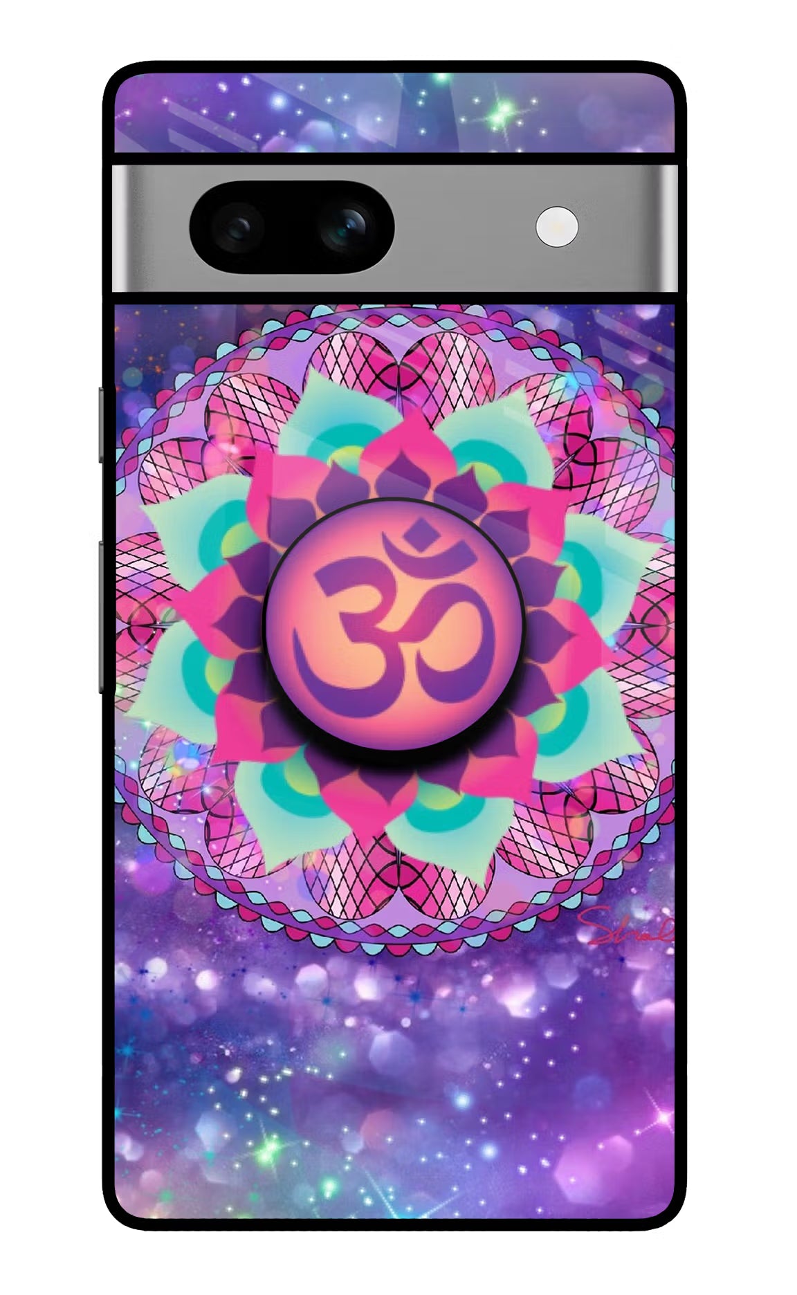 Om Purple Google Pixel 7A Pop Case by Casekaro