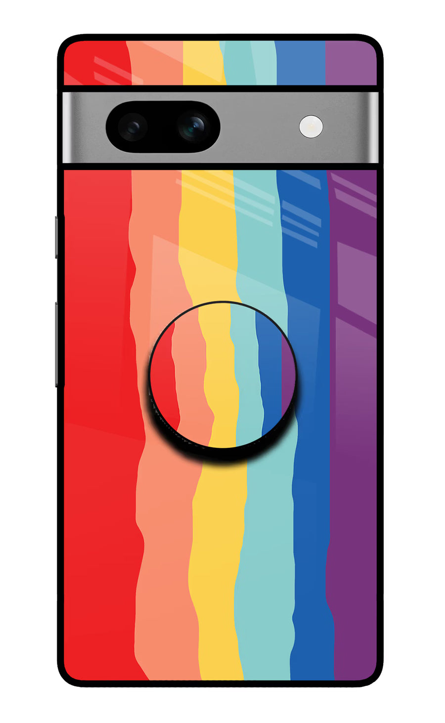 Rainbow Google Pixel 7A Pop Case, Glass case