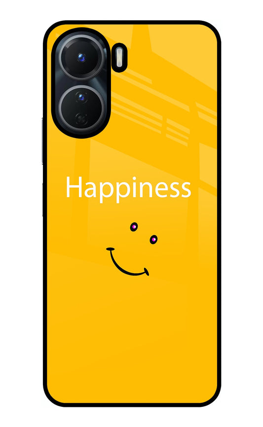 Happiness With Smiley Vivo T2x 5G Glass Case