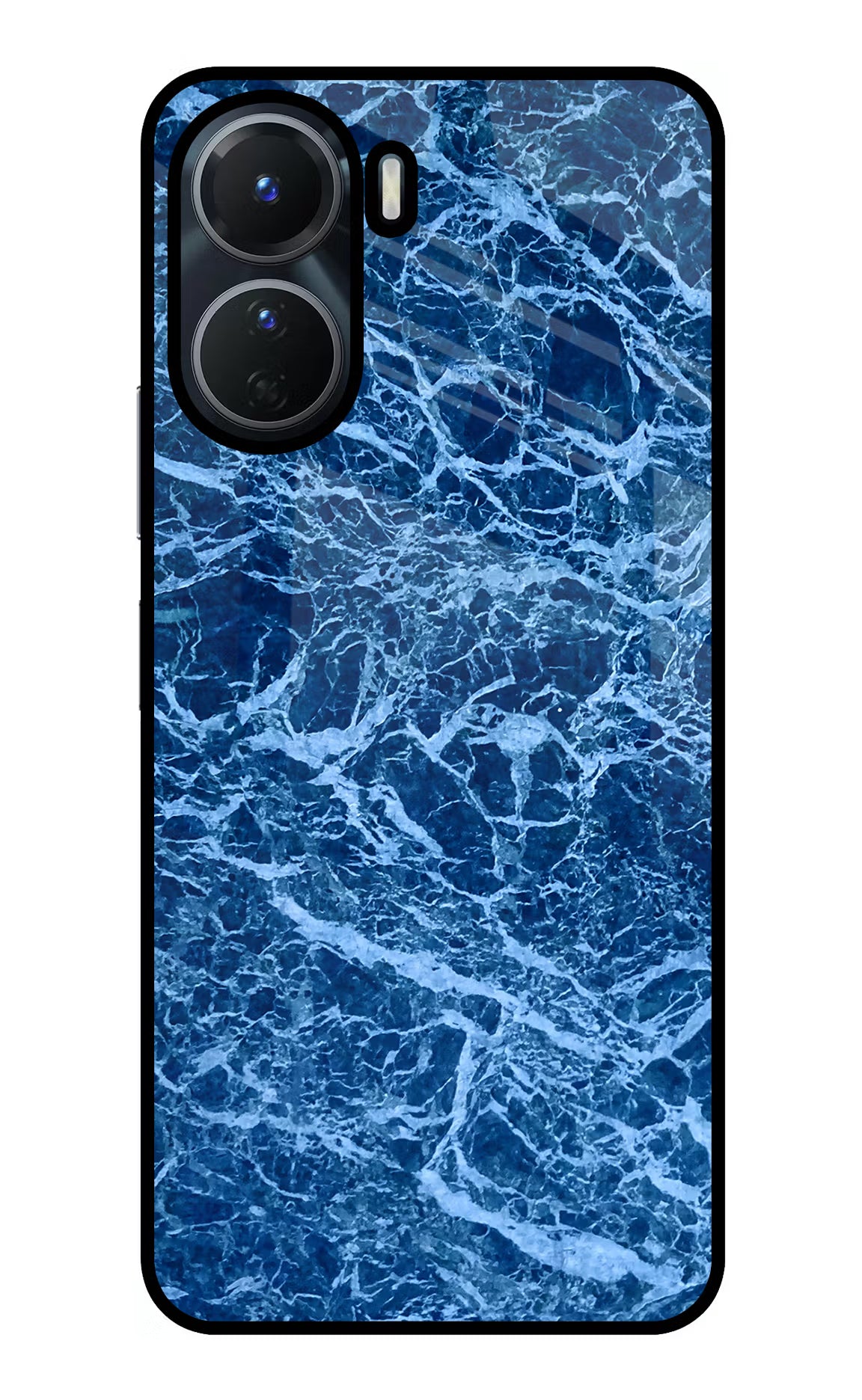 Blue Marble Vivo T2x 5G Glass Case Back Cover by Casekaro