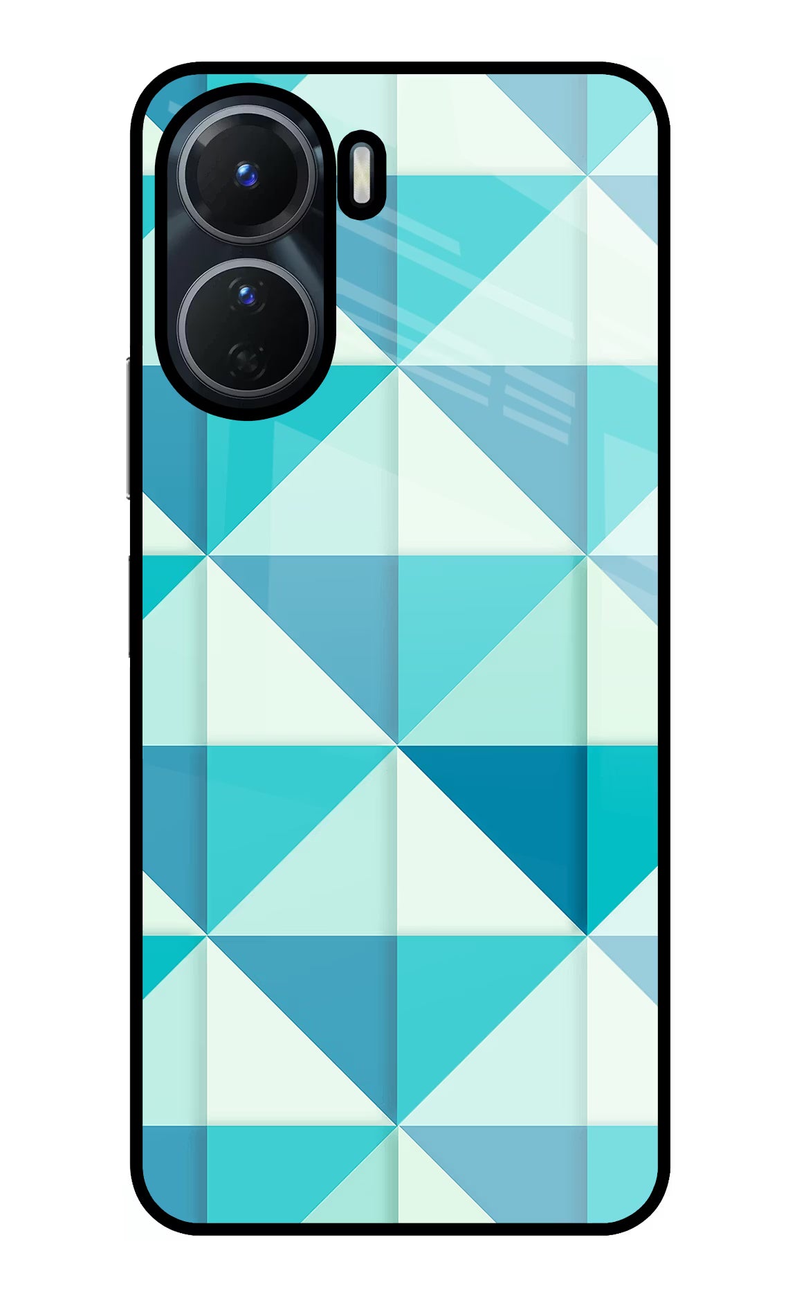 Abstract Vivo T2x 5G Glass Case Back Cover by Casekaro