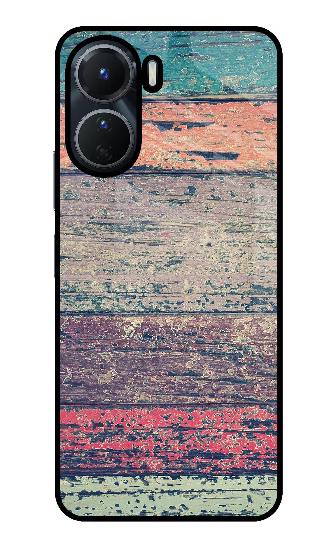 Colourful Wall Vivo T2x 5G Glass Case Back Cover by Casekaro