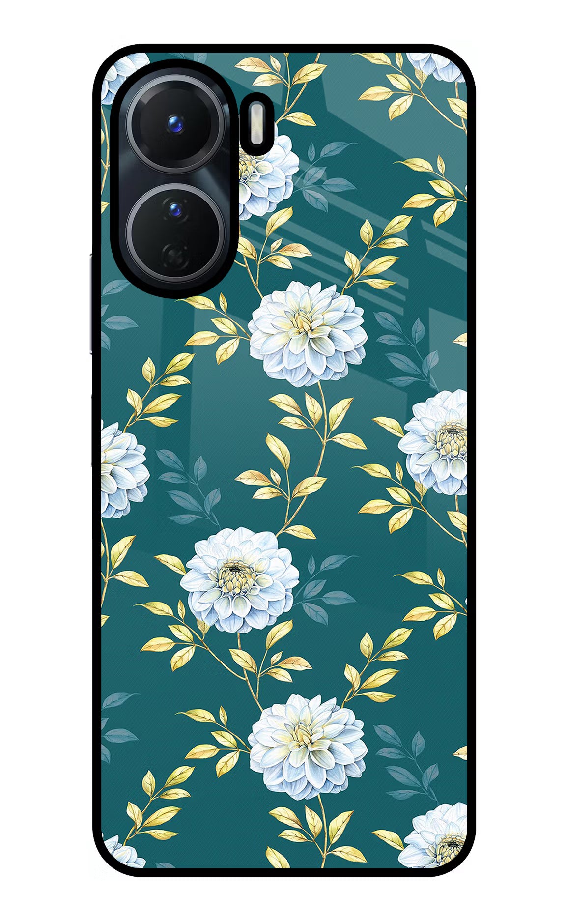 Flowers Vivo T2x 5G Glass Case