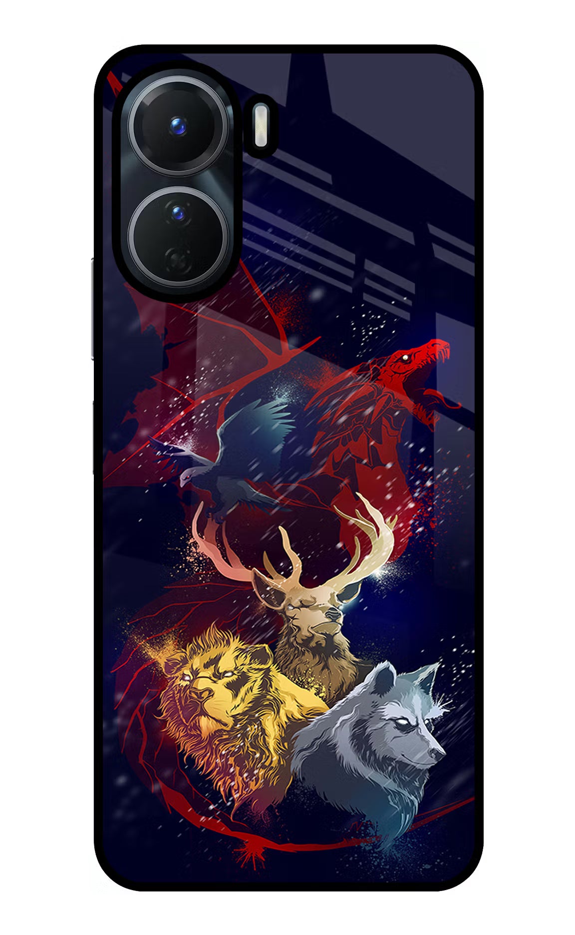 Game Of Thrones Vivo T2x 5G Glass Case Back Cover by Casekaro
