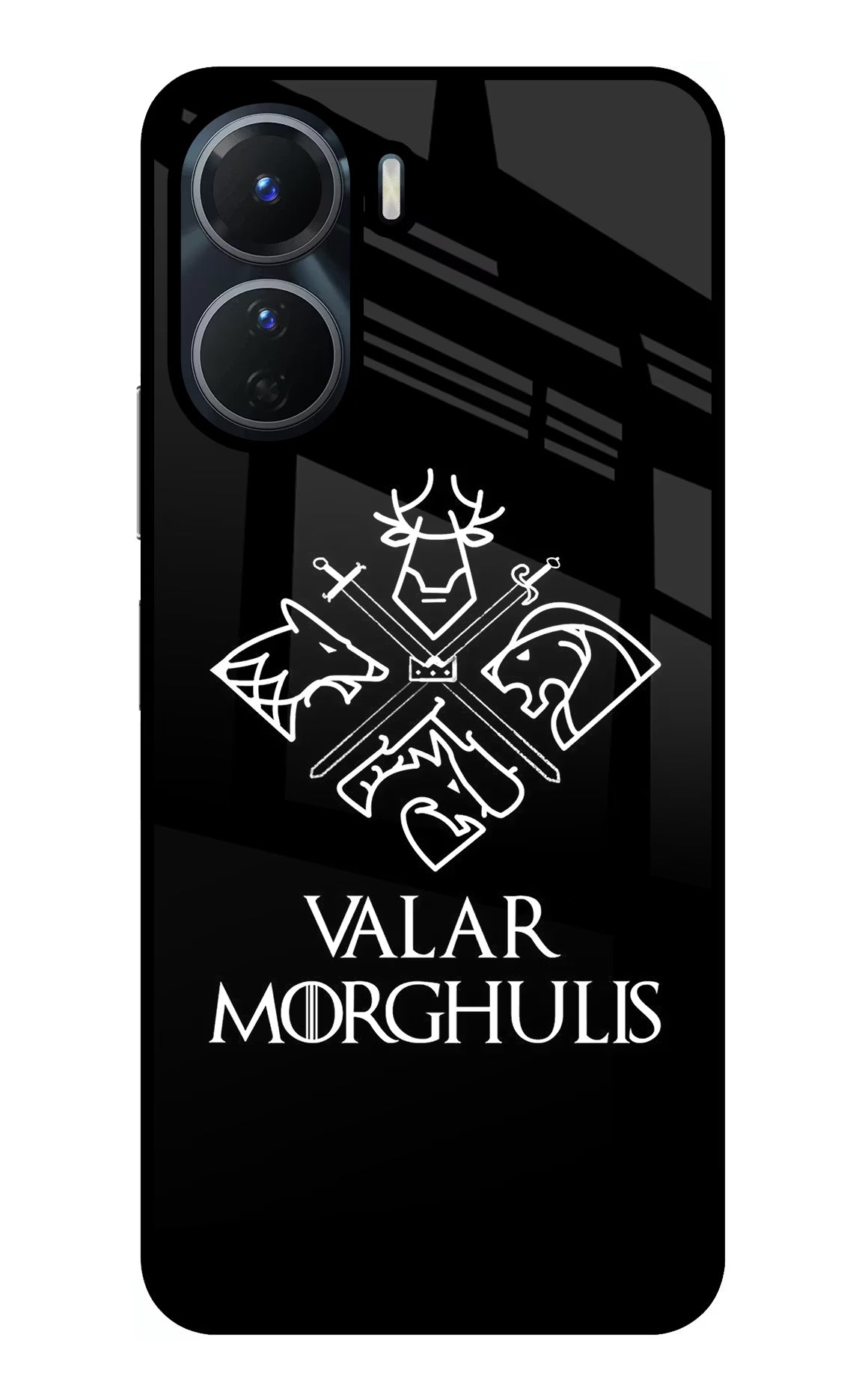Valar Morghulis | Game Of Thrones Vivo T2x 5G Glass Case Back Cover by Casekaro