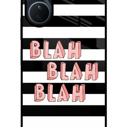 Blah Blah Blah Vivo T2x 5G Glass Case