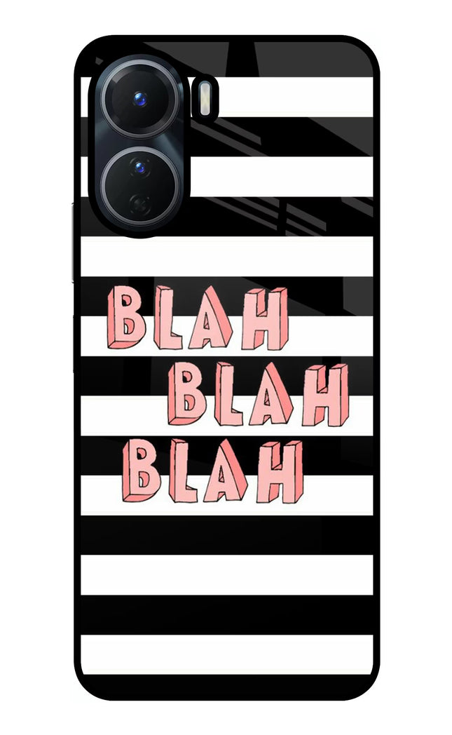 Blah Blah Blah Vivo T2x 5G Glass Case