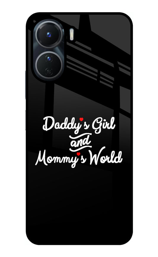 Daddy's Girl and Mommy's World Vivo T2x 5G Glass Case