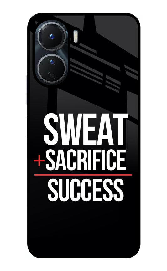 Sweat Sacrifice Success Vivo T2x 5G Glass Case