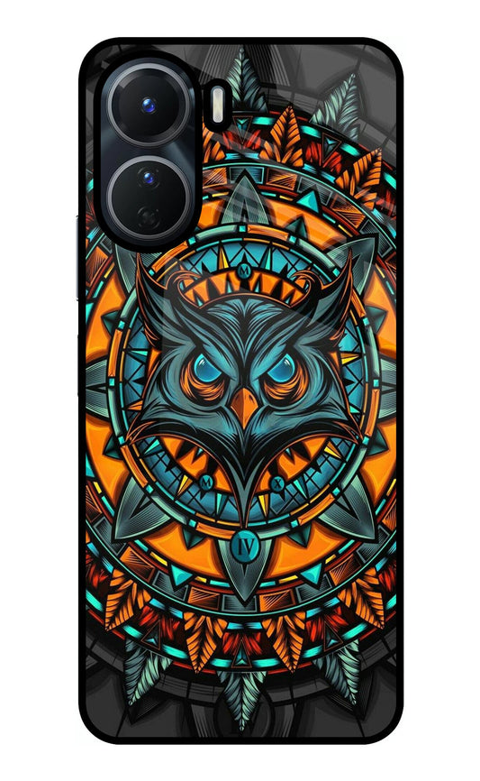 Angry Owl Art Vivo T2x 5G Glass Case