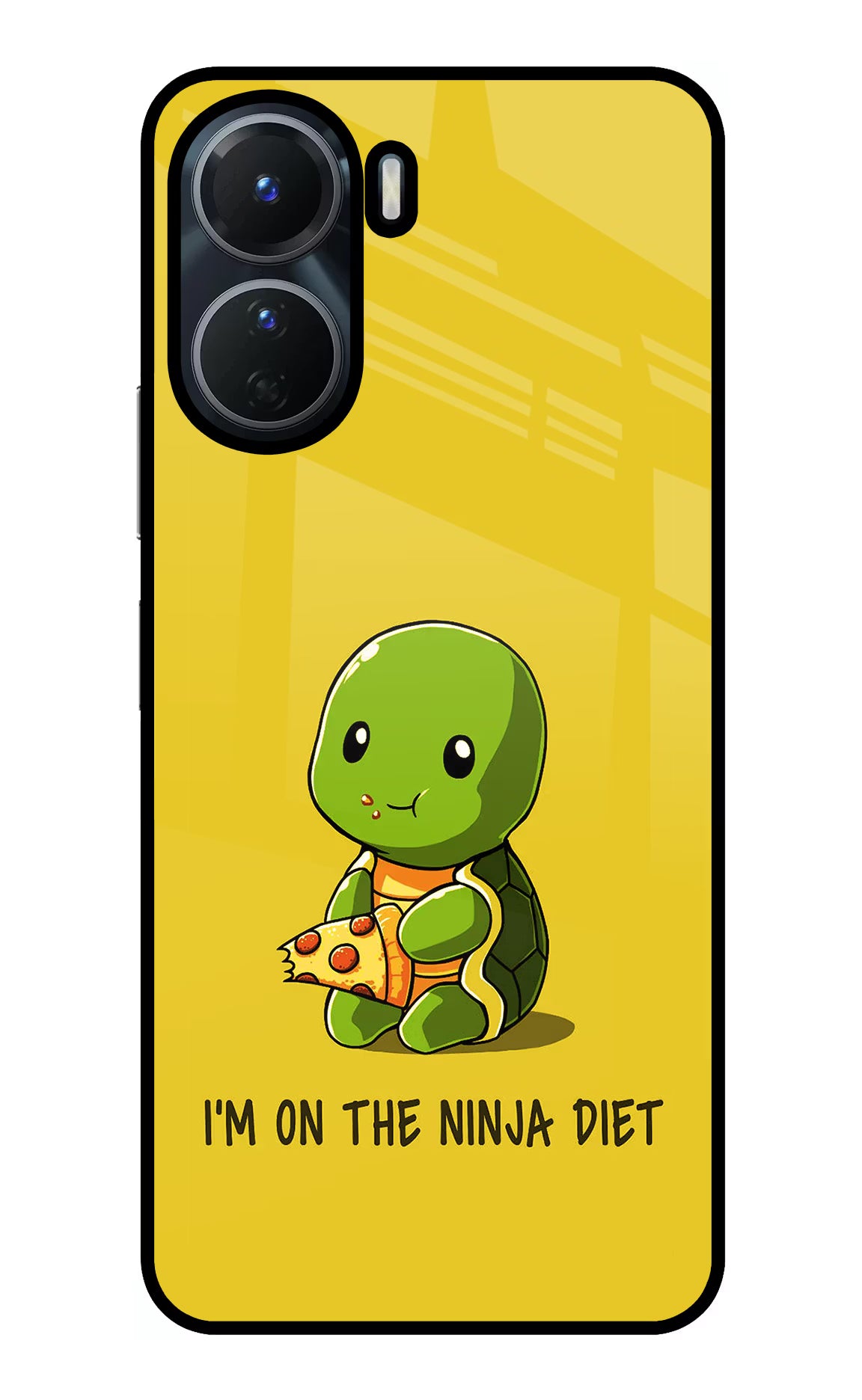 I'm on Ninja Diet Vivo T2x 5G Glass Case Back Cover by Casekaro