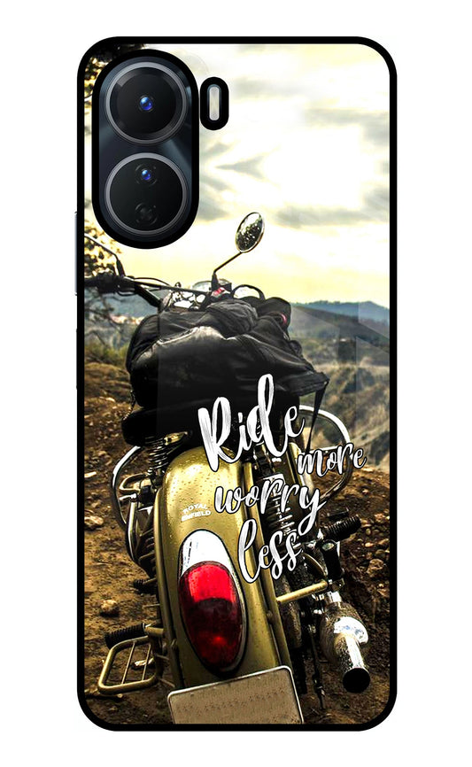 Ride More Worry Less Vivo T2x 5G Glass Case