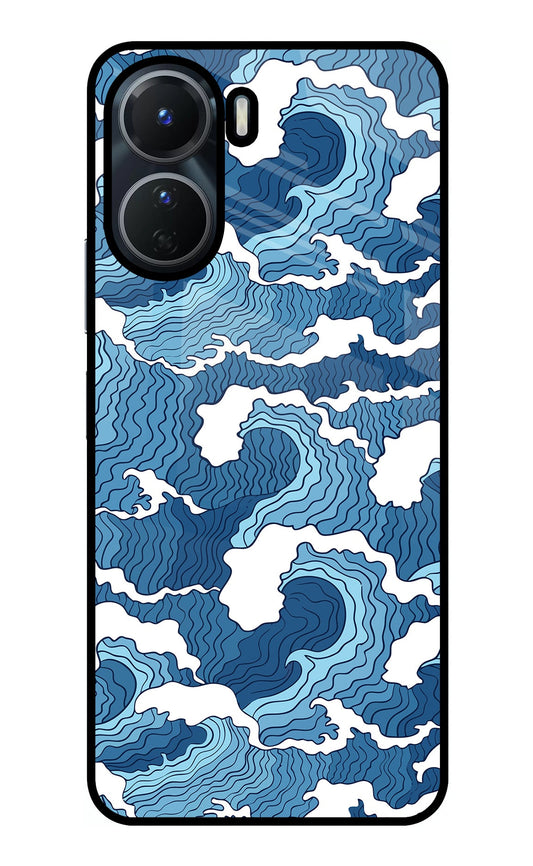 Blue Waves Vivo T2x 5G Glass Case