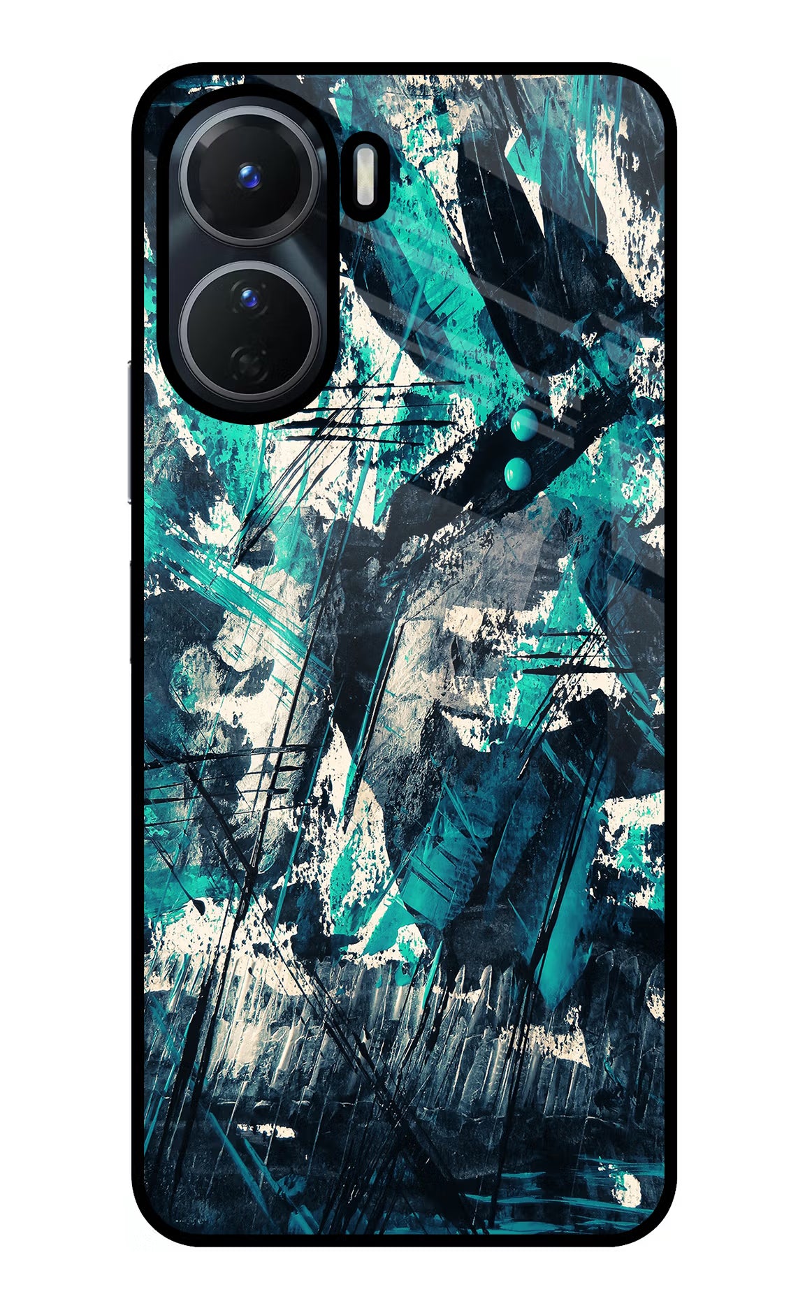 Artwork Vivo T2x 5G Glass Case Back Cover by Casekaro