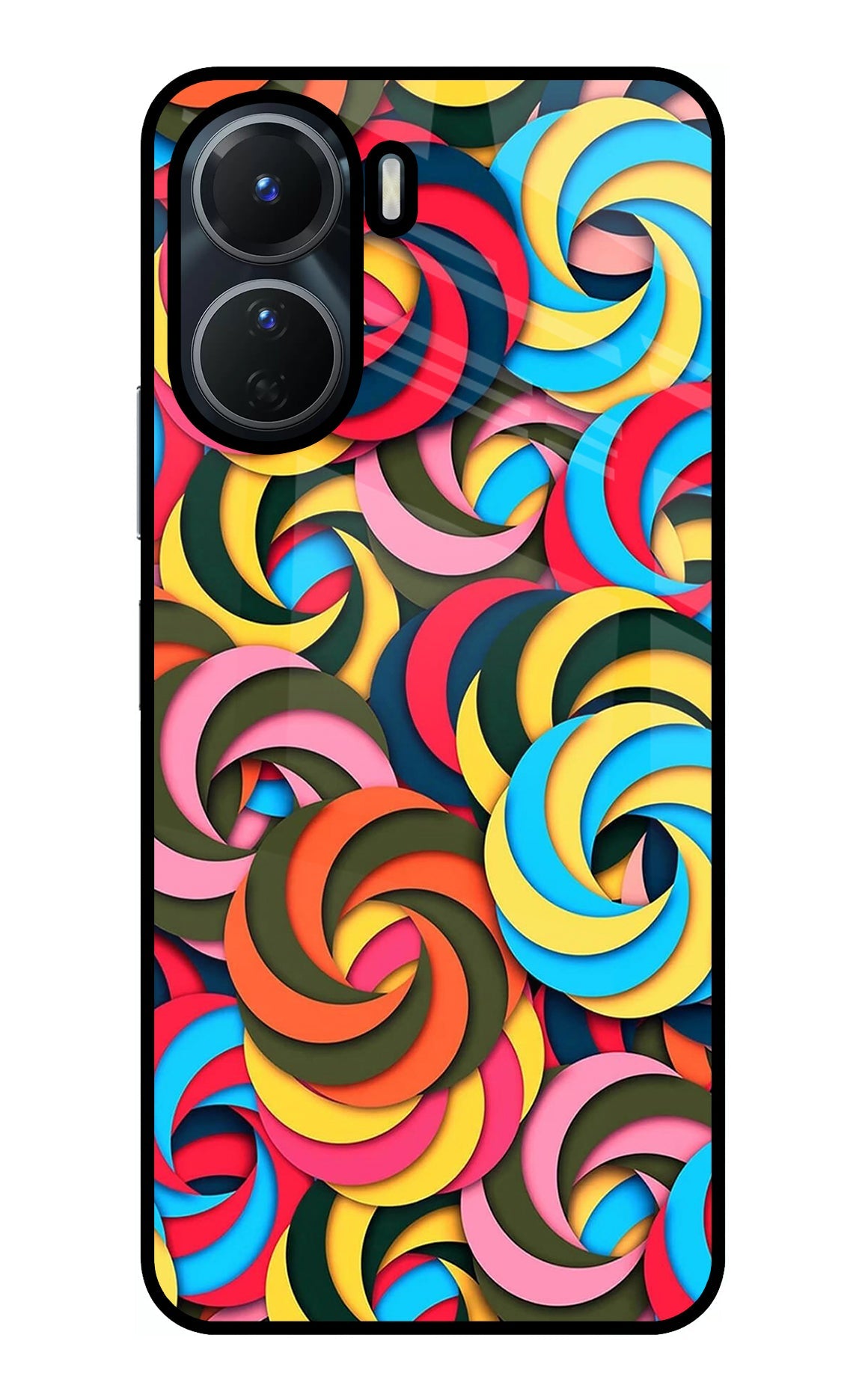 Spiral Pattern Vivo T2x 5G Back Cover