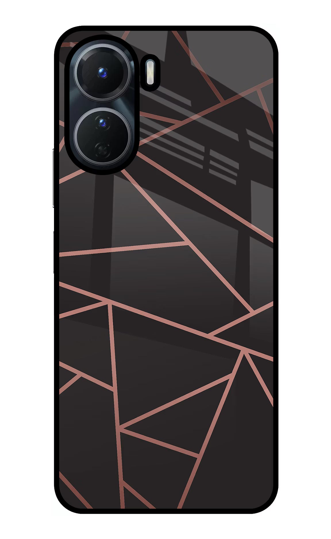 Geometric Pattern Vivo T2x 5G Glass Case Back Cover by Casekaro