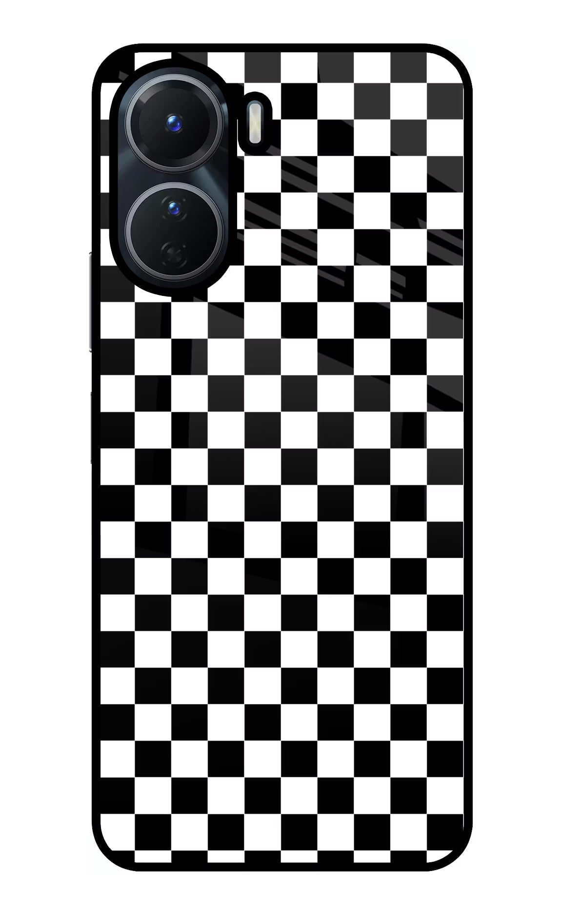 Chess Board Vivo T2x 5G Glass Case Back Cover by Casekaro