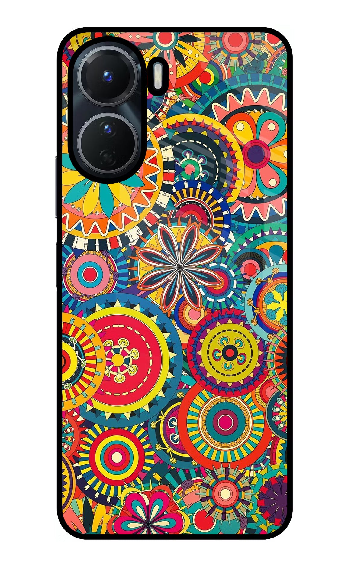 Gol Gol Art Vivo T2x 5G Glass Case Back Cover by Casekaro