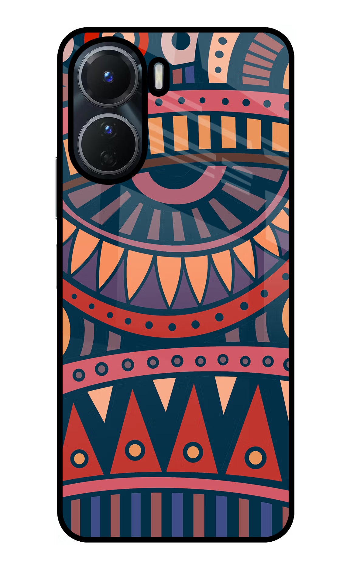 African Culture Design Vivo T2x 5G Glass Case Back Cover by Casekaro