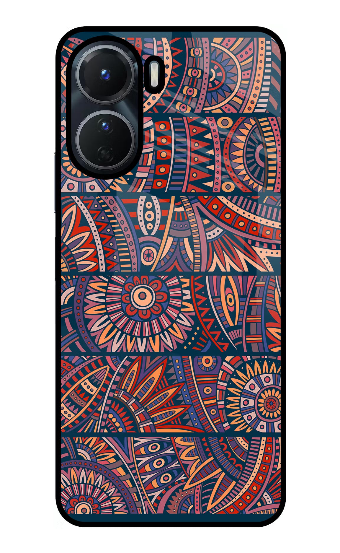 African Culture Design Vivo T2x 5G Glass Case