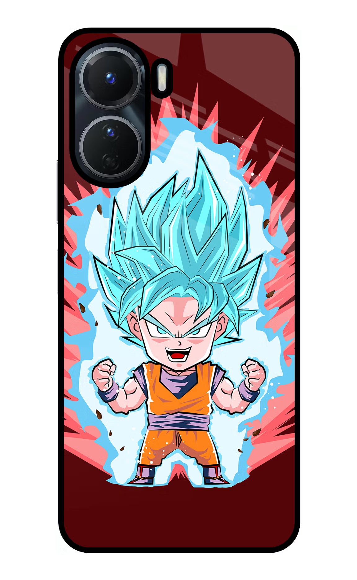 Goku Little Vivo T2x 5G Glass Case Back Cover by Casekaro