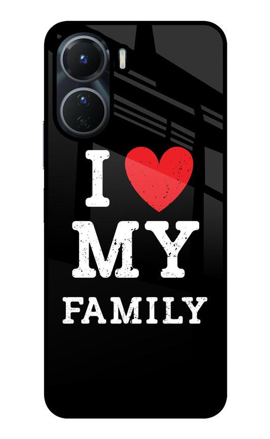 I Love My Family Vivo T2x 5G Glass Case