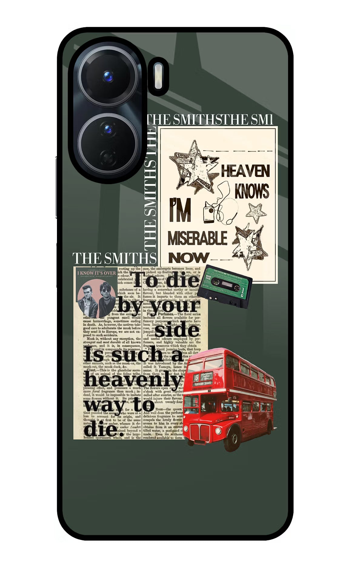 The Smiths Vivo T2x 5G Glass Case Back Cover by Casekaro