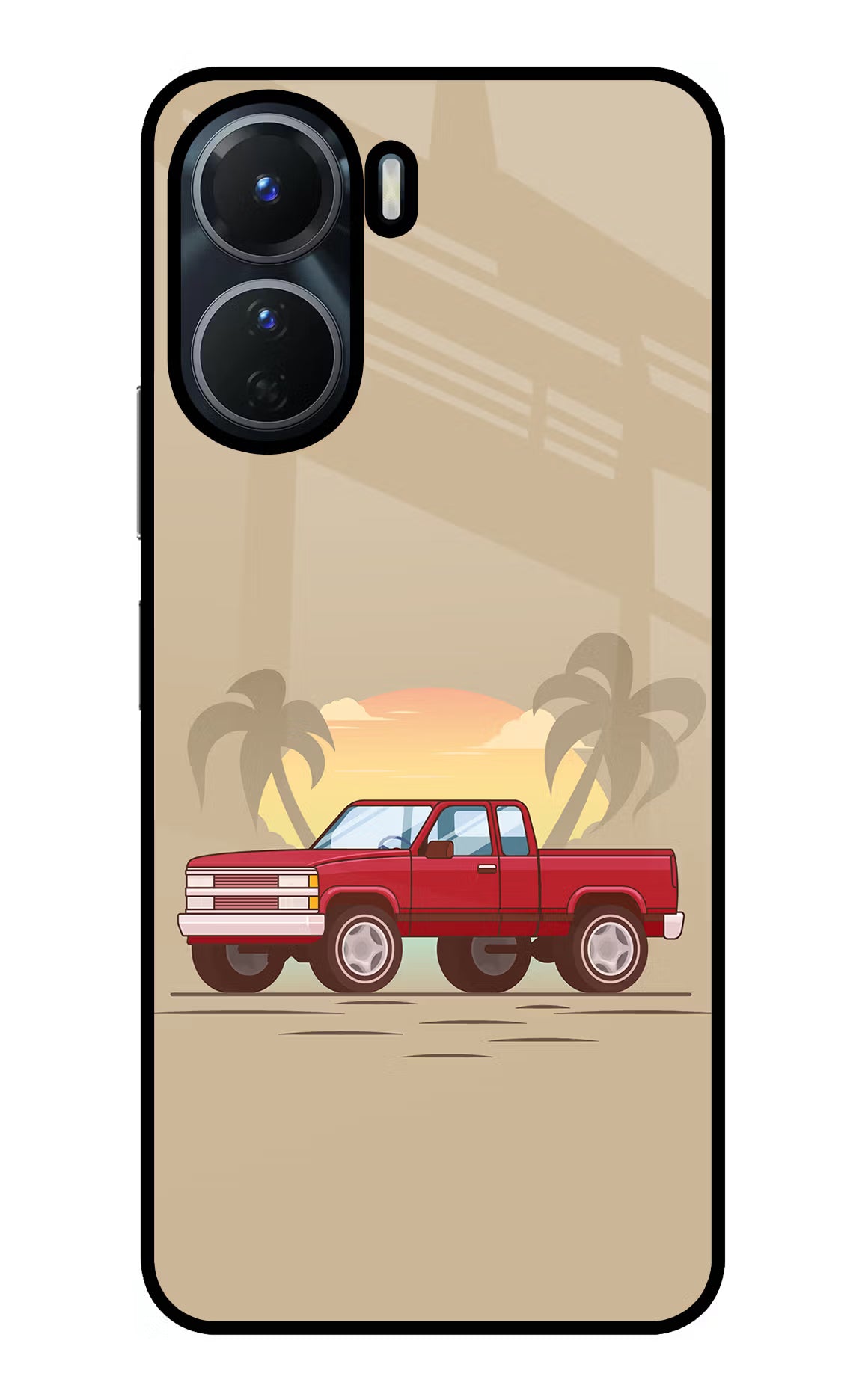 Desert Classic Drive Vivo T2x 5G Glass Case