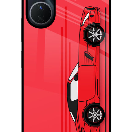 Red Velocity Vivo T2x 5G Glass Case