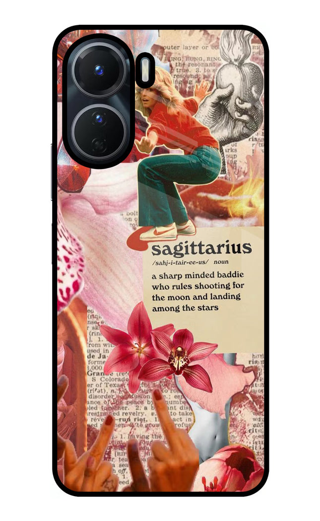 Sagittarius Zodiac Vivo T2x 5G Glass Case