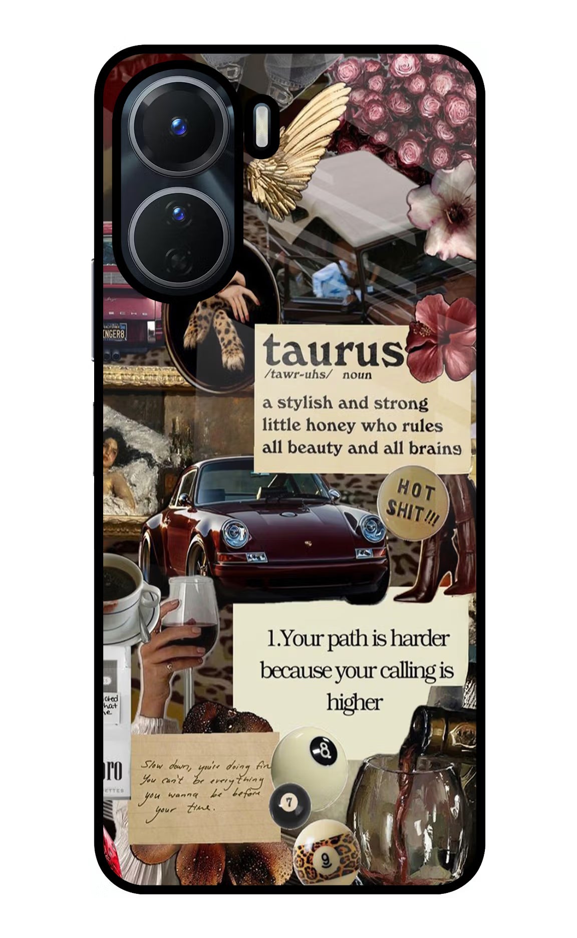 Taurus Zodiac Vivo T2x 5G Glass Case