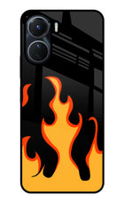 Fired Up – Black Vivo T2x 5G Glass Case