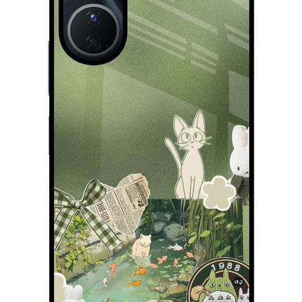 Aesthetic anime Vivo T2x 5G Glass Case