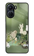 Aesthetic anime Vivo T2x 5G Glass Case